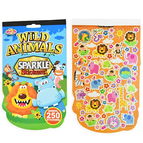 STICKERS WILD ANIMALS 250pcs