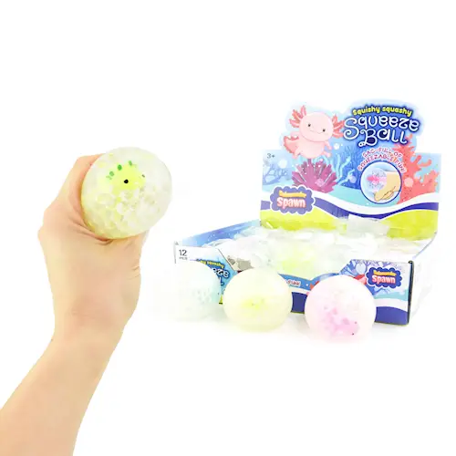 SQUEEZE BALL CRYSTAL AXOLOTL