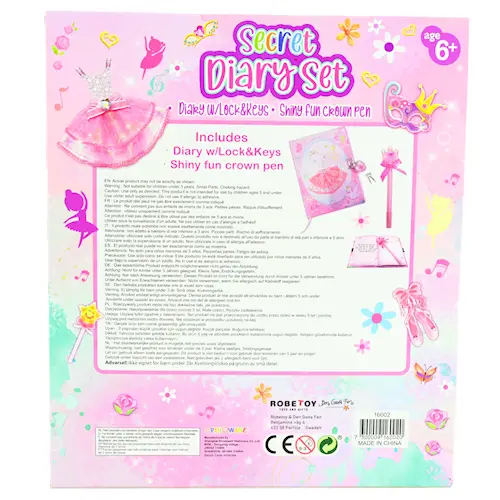 DIARY SET w FEATHER PEN 3pcs